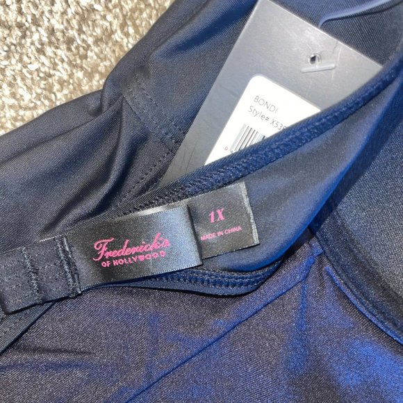 NWT Frederick's of Hollywood Black Bondi One Piece Swimsuit, 1X - Picture 5 of 5